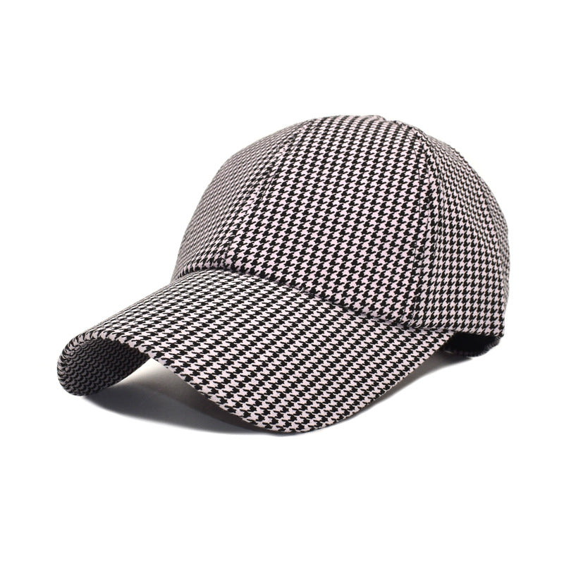 Wholesale Cotton Check Print Baseball Caps